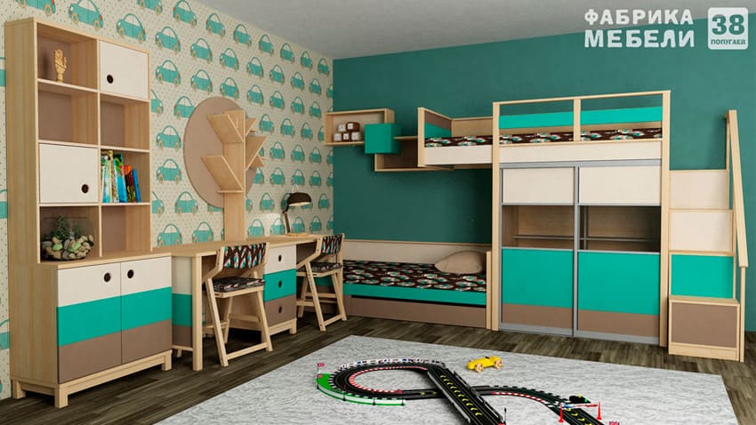 Функциональный дизайн детской комнаты